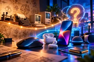 Dispositivos representando nomes curiosos da tecnologia