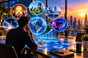 Empreendedorismo inovador representado por negócios e tecnologia