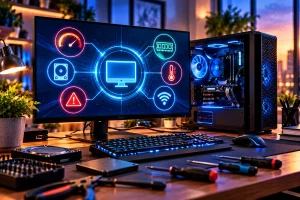 Computador apresentando problemas de desempenho e manutenção