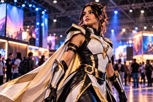 Pessoa usando traje original inspirado em cosplay de super-heróis