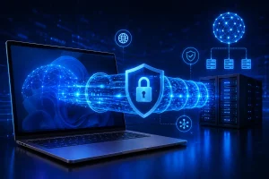 DNS sobre HTTPS no Windows 11 protegendo consultas de rede com conexão criptografada