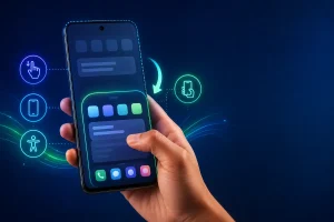 Modo para uma mão no Android facilitando o acesso à tela do smartphone