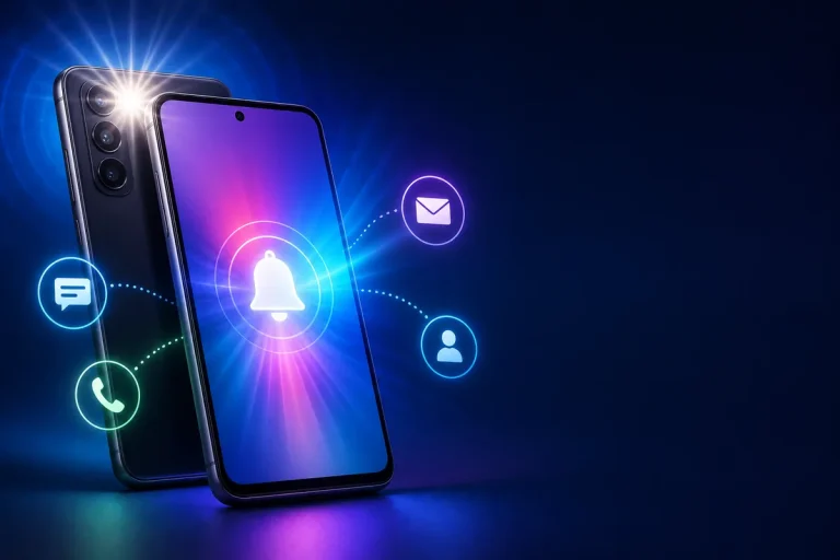 Notificações com flash no Android usando a tela e o flash da câmera