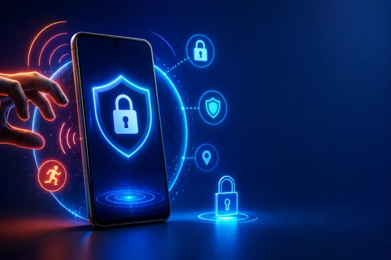Proteção contra roubo Android em smartphone com bloqueio de segurança