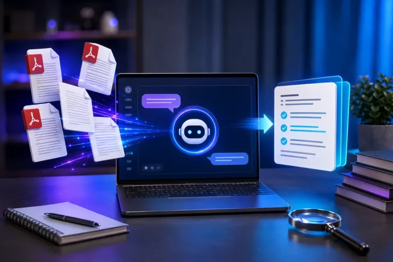 Notebook usando inteligência artificial para transformar páginas de um PDF em um resumo organizado.