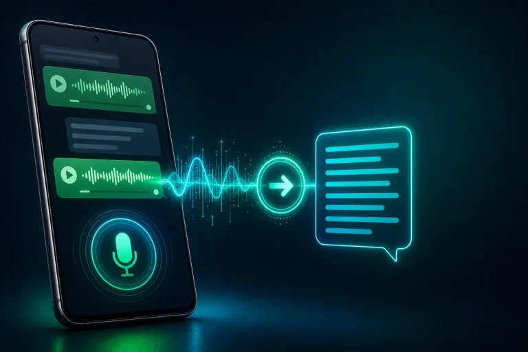 Transcrever áudios WhatsApp transformando mensagem de voz em texto