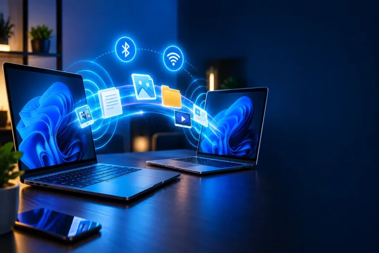 Compartilhamento por proximidade no Windows 11 entre dois computadores