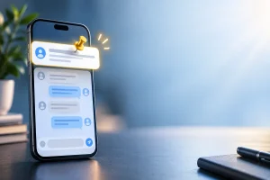 Fixar mensagens WhatsApp representado por conversa com mensagem destacada no topo