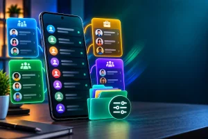 Listas personalizadas WhatsApp organizando diferentes conversas