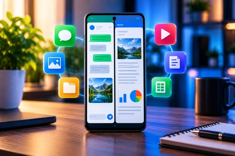 Tela dividida no Android com dois aplicativos simultâneos